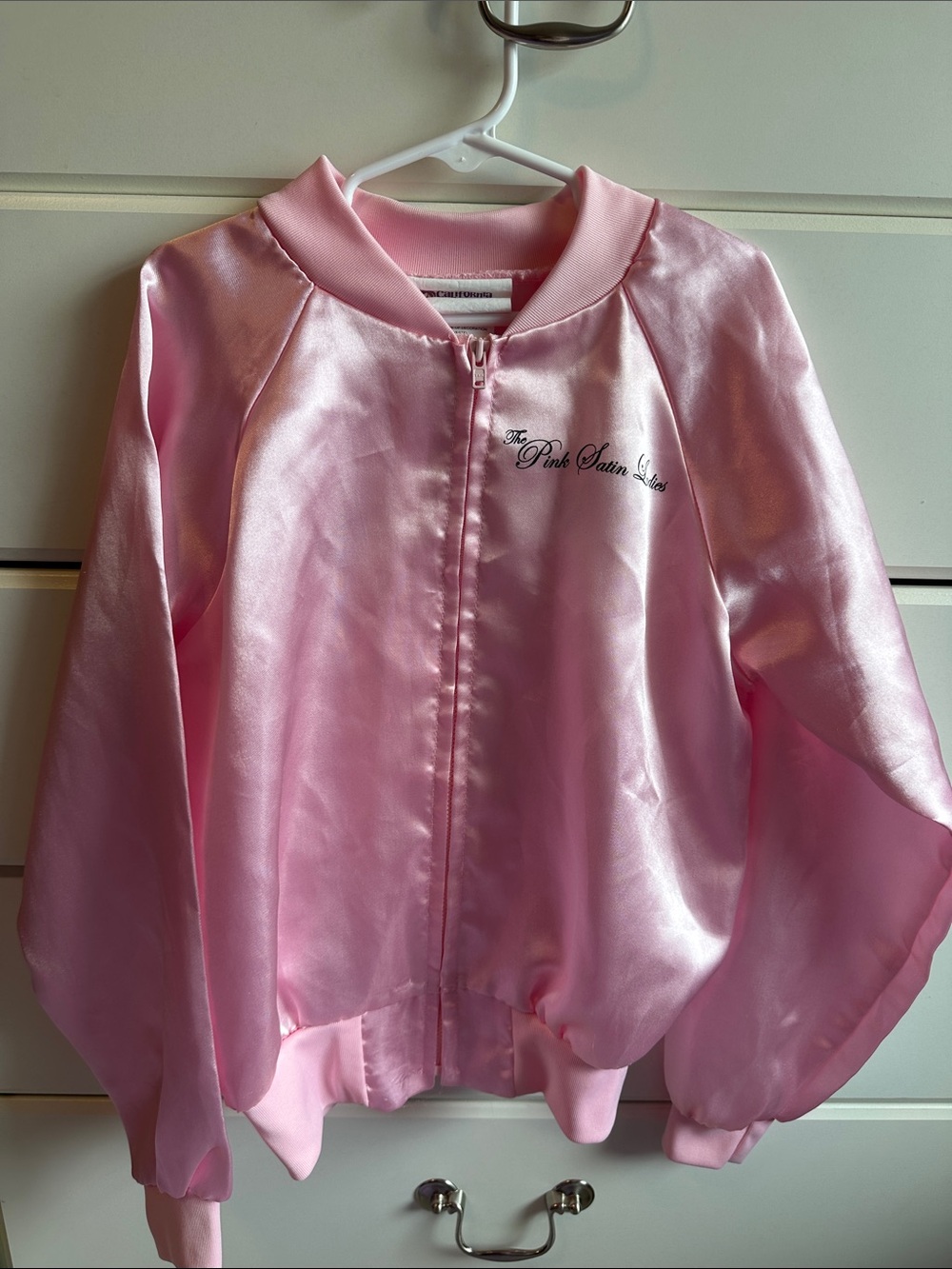 California Costumes Pink Satin Ladies Bomber Jacket for Kids